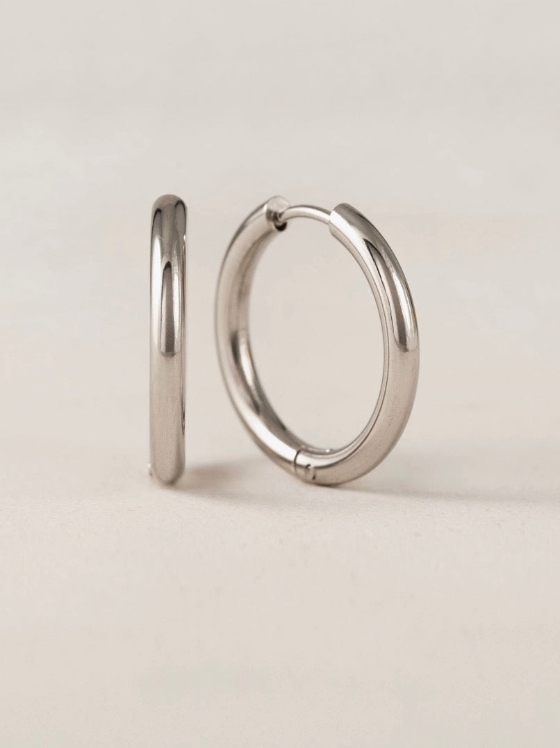 Boucle d’oreille Tube hoop silver - Lover’s Tempo