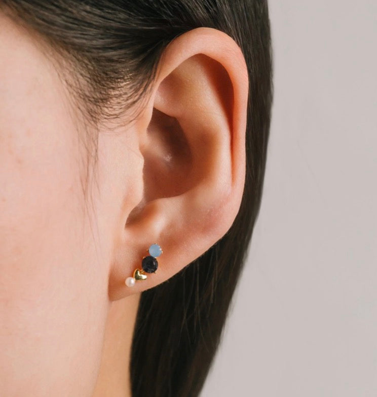 Amorette climber earrings blue