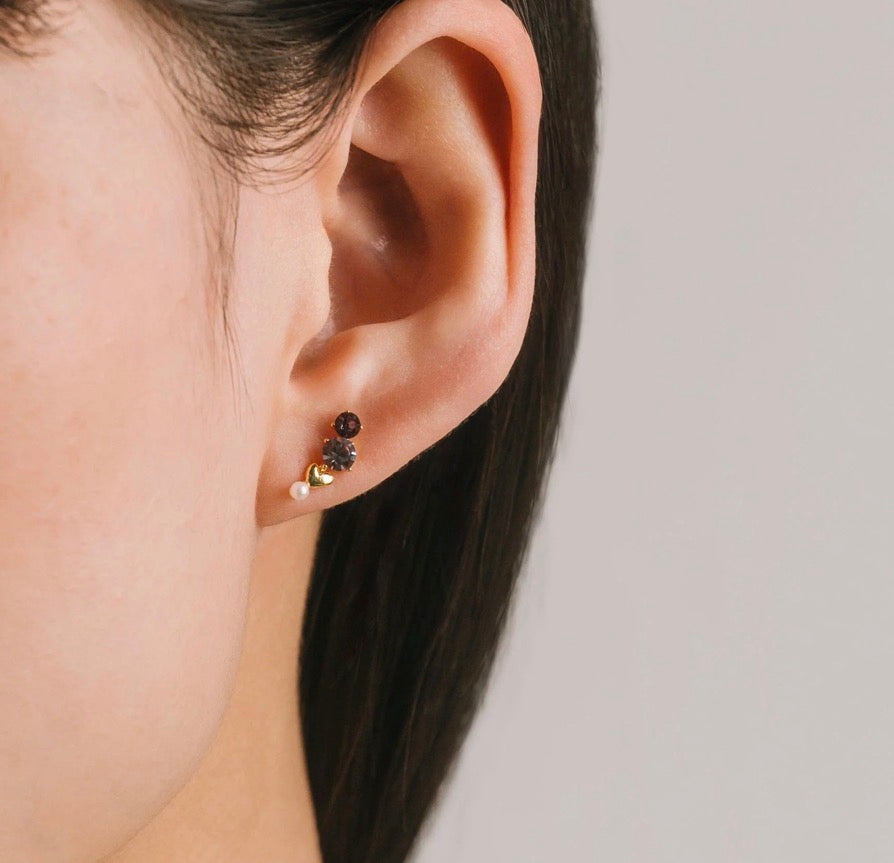 Amorette climber earrings pink