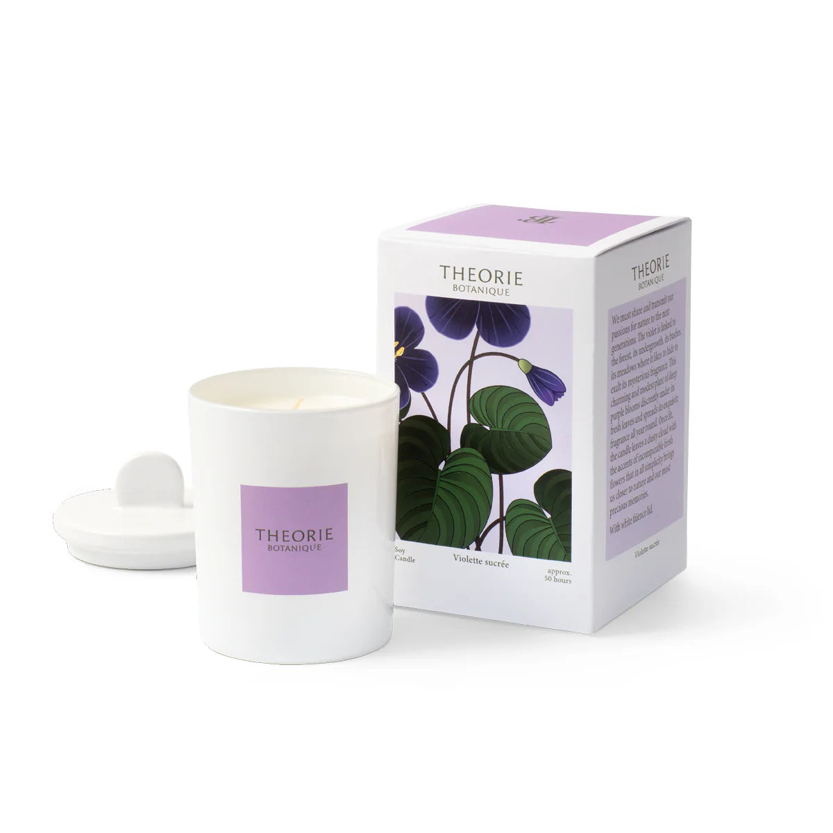 Chandelle violette sucrée