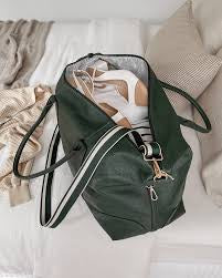Alexis stripe weekender green - Louenhide