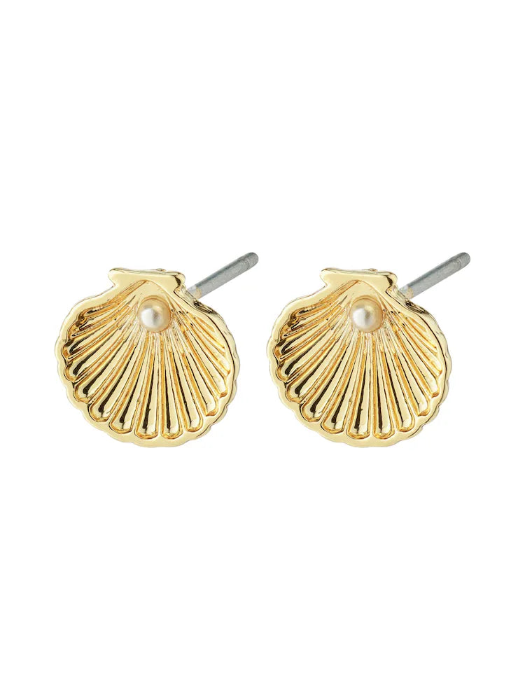 Boucles d’oreilles coquillages OPAL or - Pilgrim