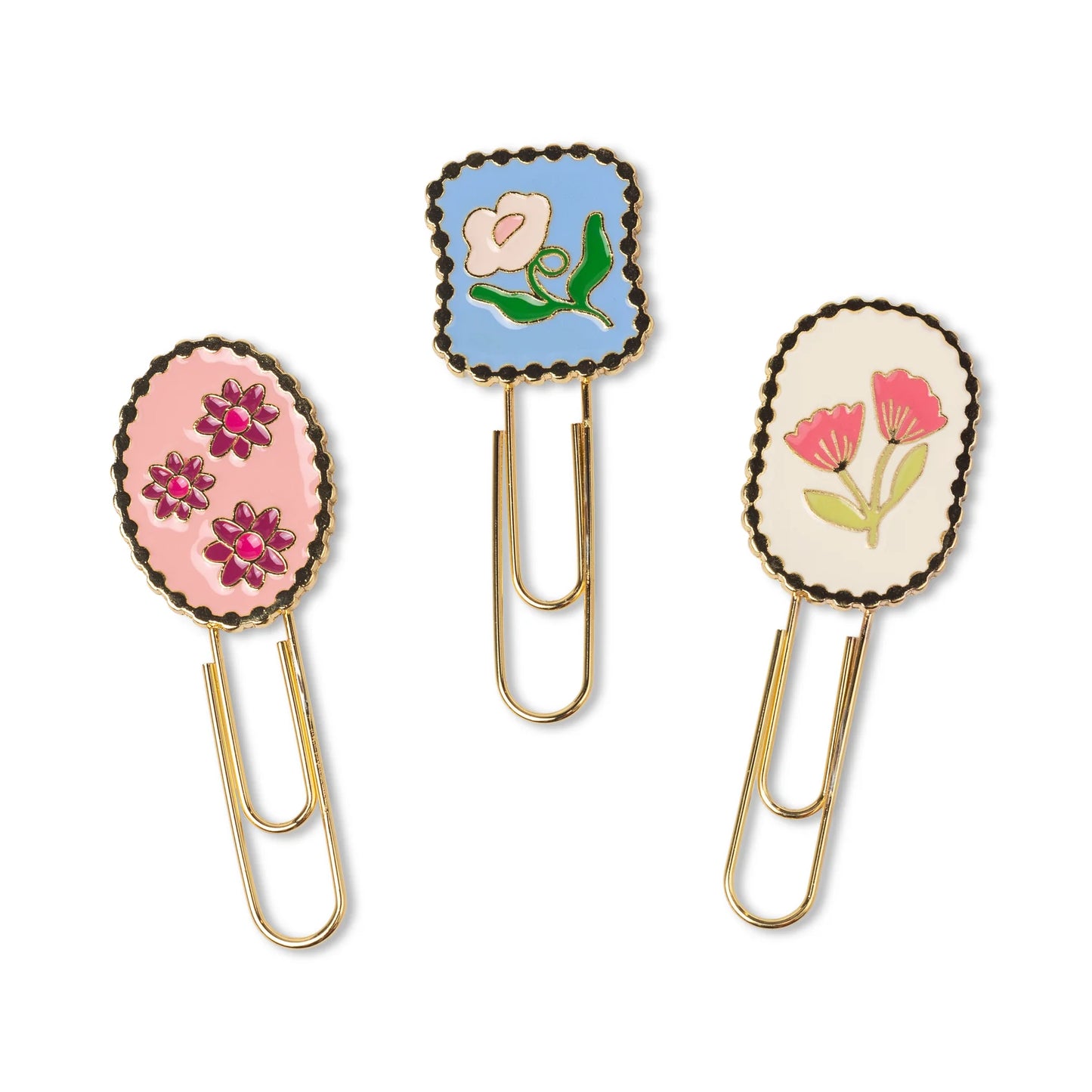 Paperclips framed floral - Designworks ink