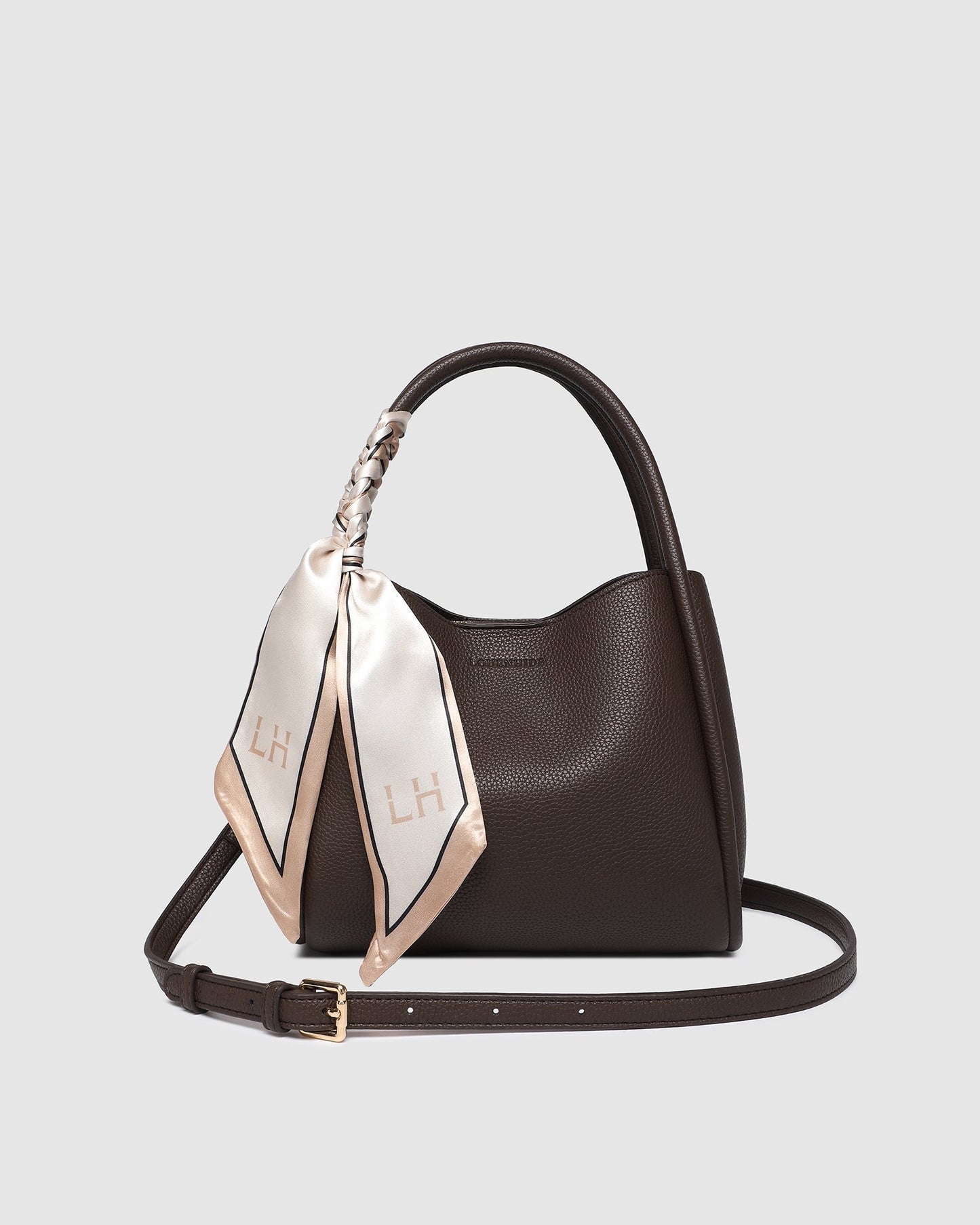 Steffie mini tote chocolate - Louhenide