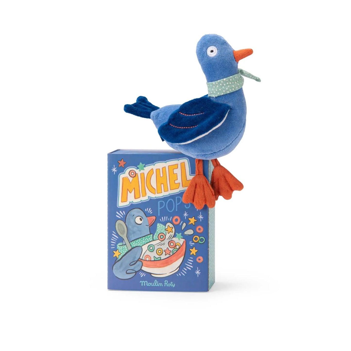 Pigeon rattle soft toy Puce et Pilou - Moulin Roty