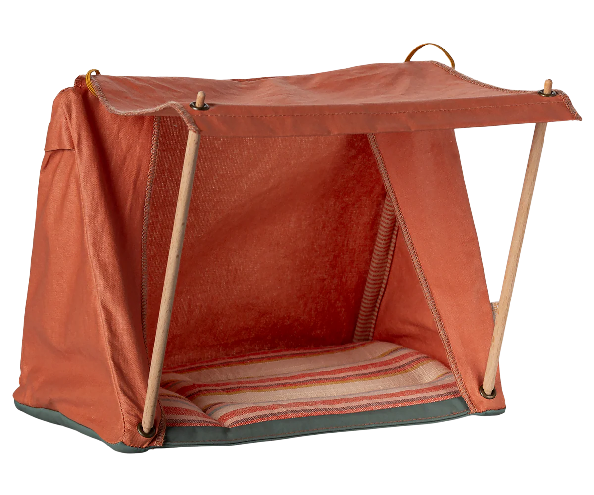 Happy camper tent mouse coral - maileg
