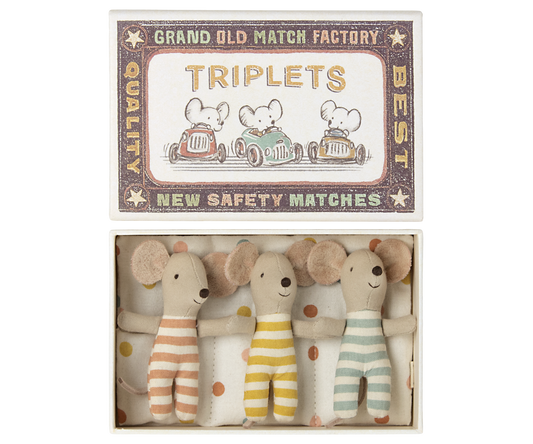 Triplets baby mice in box - Maileg