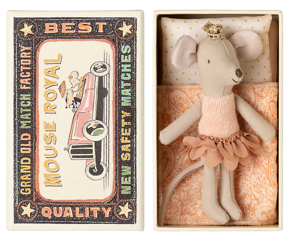 Princess mouse Little sister in matchbox - Maileg