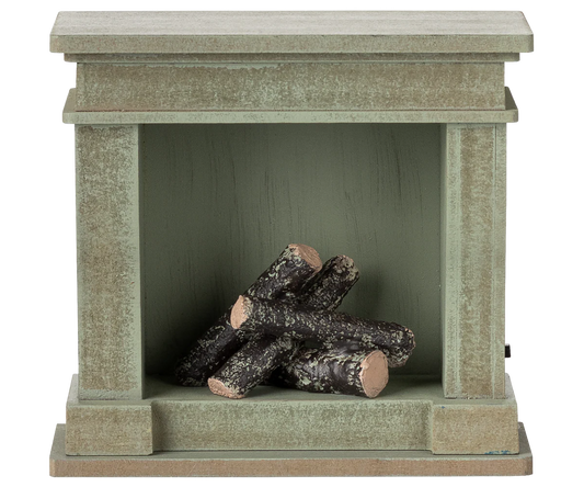 Fireplace miniature Dusty green -  Maileg