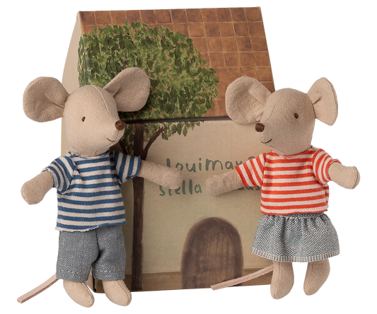 Louimax and stella Little brother and sister mice - Maileg
