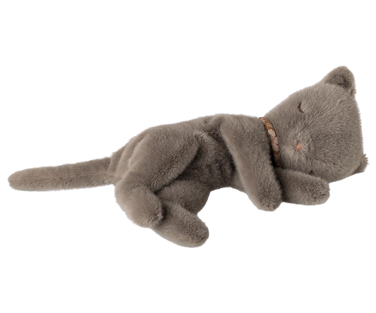 Sleeping kitten plush small grey - Maileg