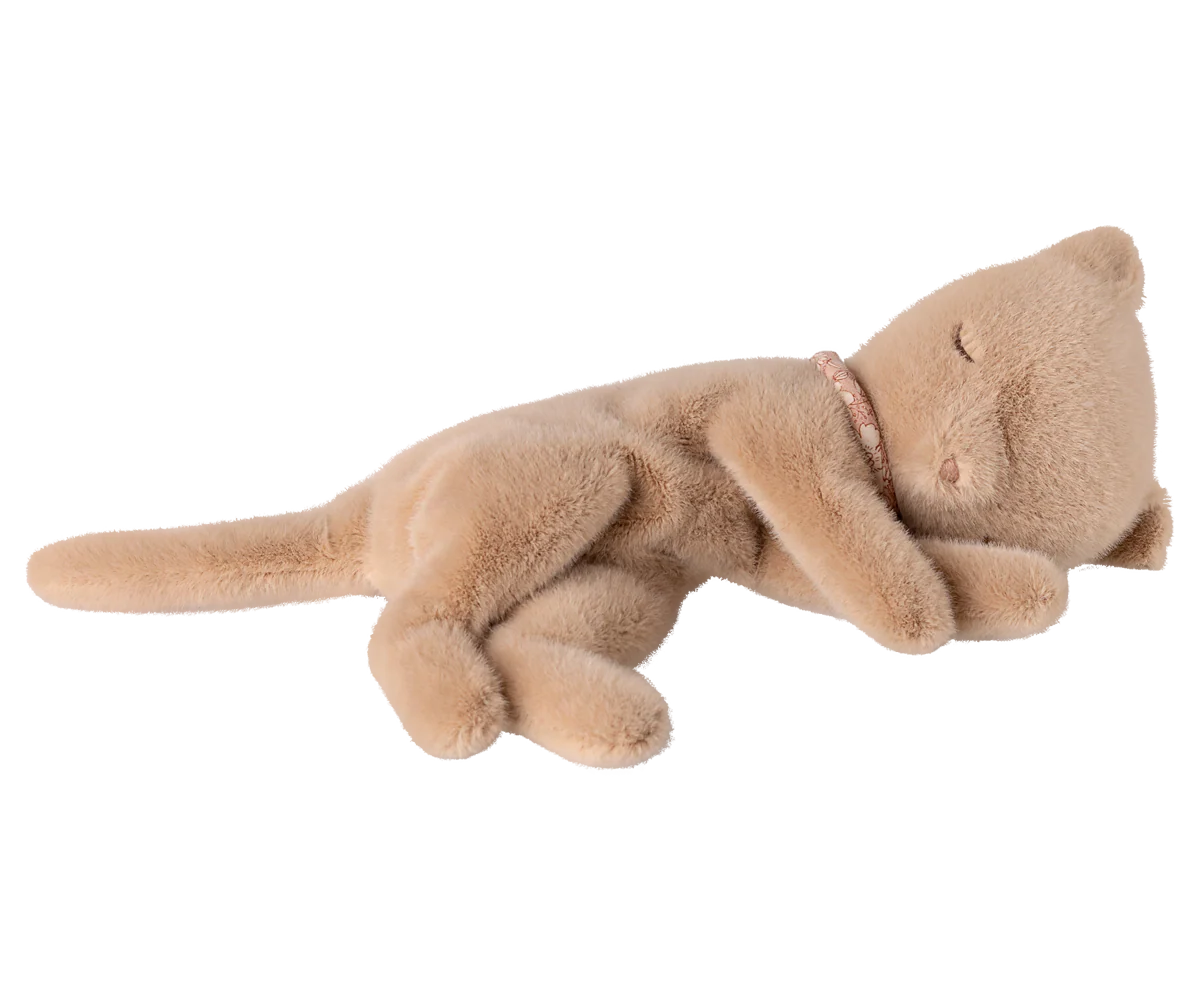Sleeping kitten plush small cream - Maileg