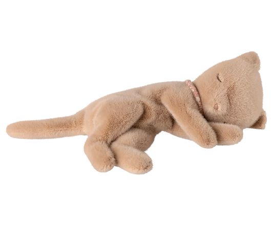 Sleeping kitten plush small cream - Maileg