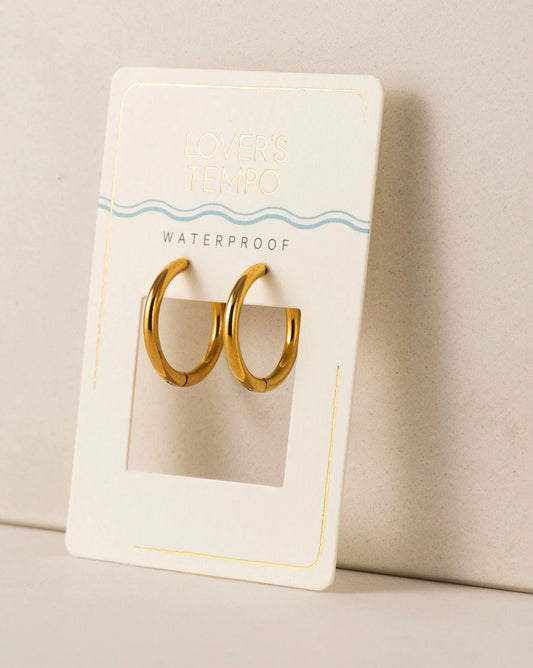 Boucle d’oreille Tube hoop gold - Lover’s Tempo