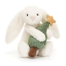 Bashful Bunny with Christmas Tree - Jellycat