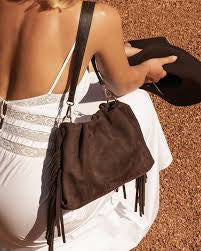 reese shoulder bag chocolate - louenhide