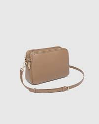 Elle crossbody bag coffee - Louenhide