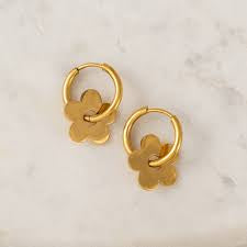 Petal earrings gold - Lovers tempo