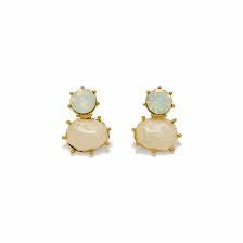 Marbelle stud earrings white - Lover’s tempo