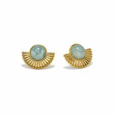 Moonpetal stud earrings sky - Lover’s tempo