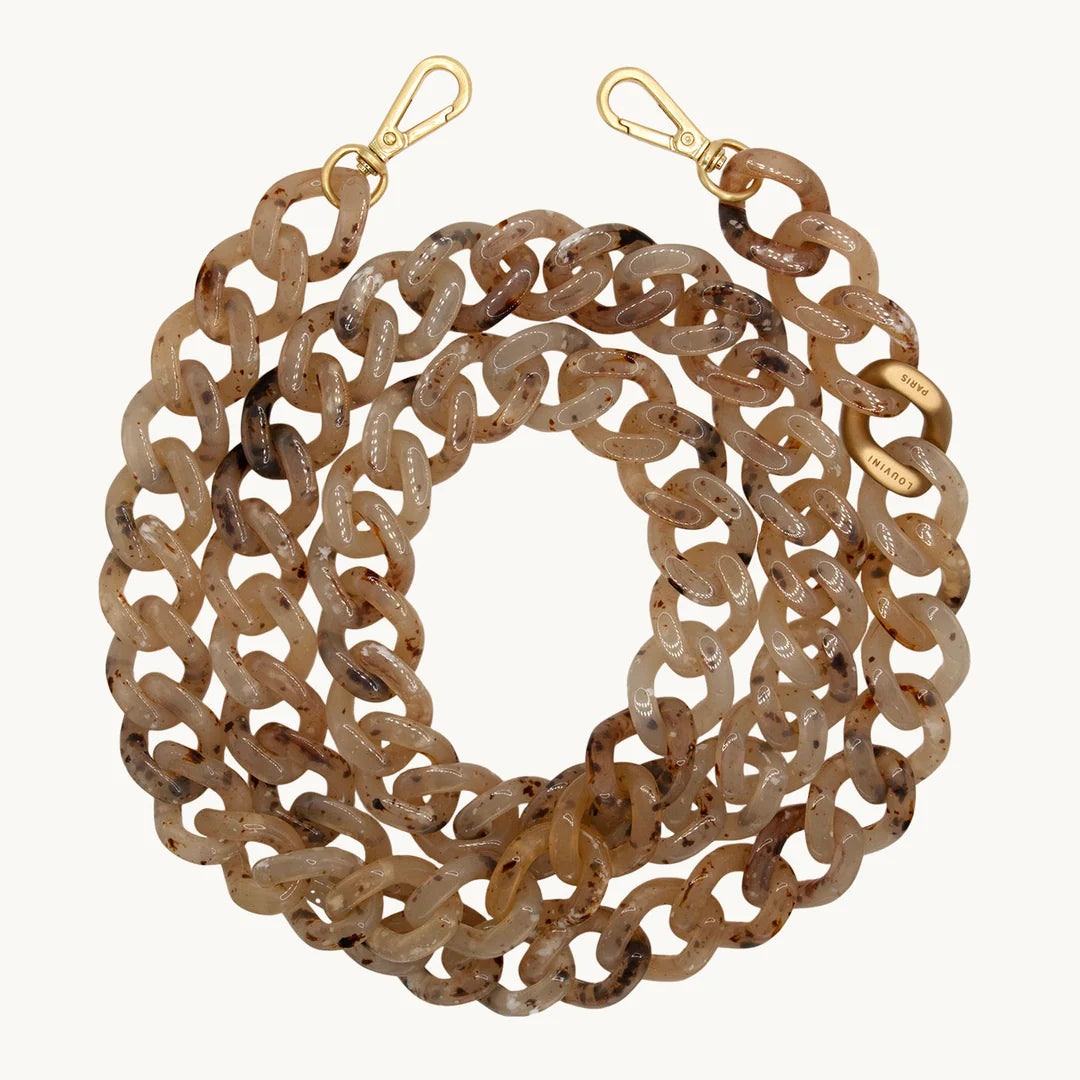 Chaîne Zoé beige écaille - Louvini