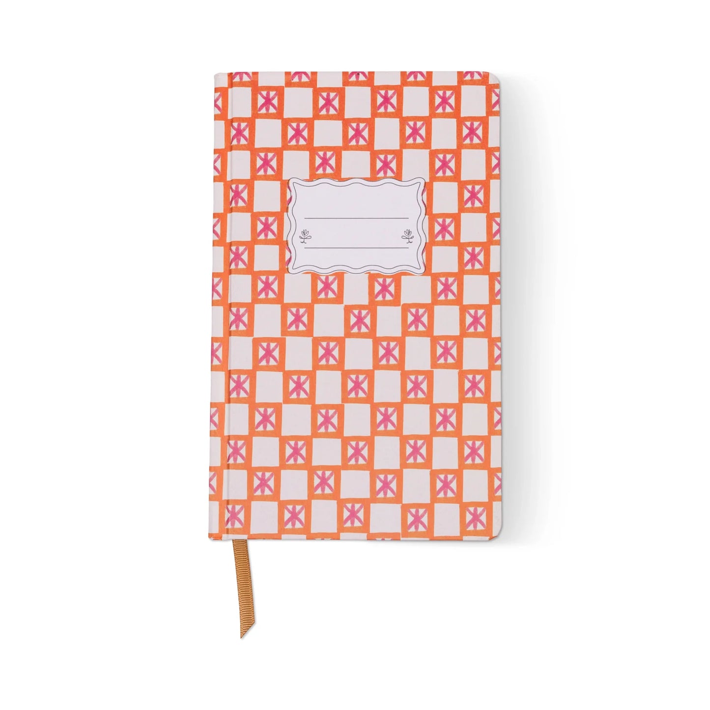 Journal orange check - Designworks ink
