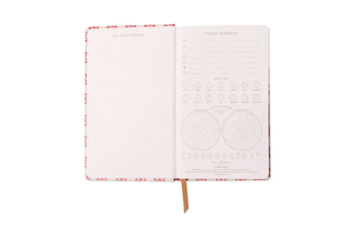 Journal orange check - Designworks ink