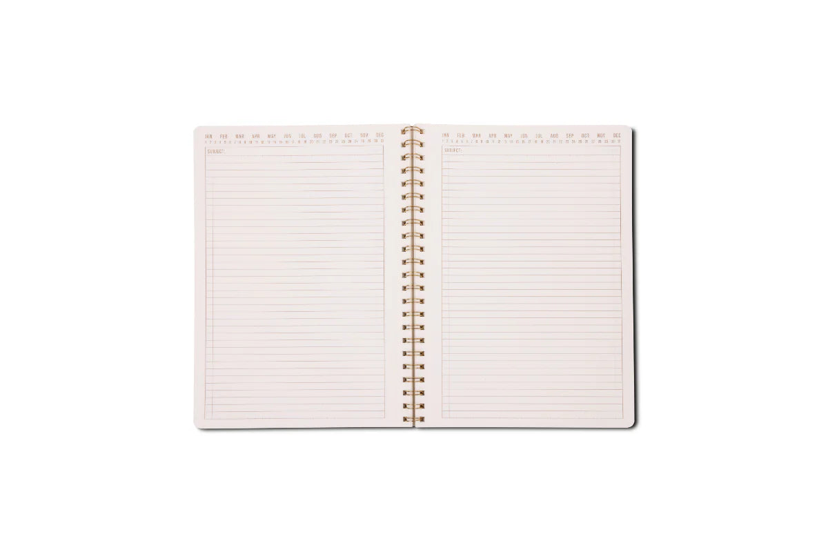 Grand cahier de notes orange check - Designworks ink
