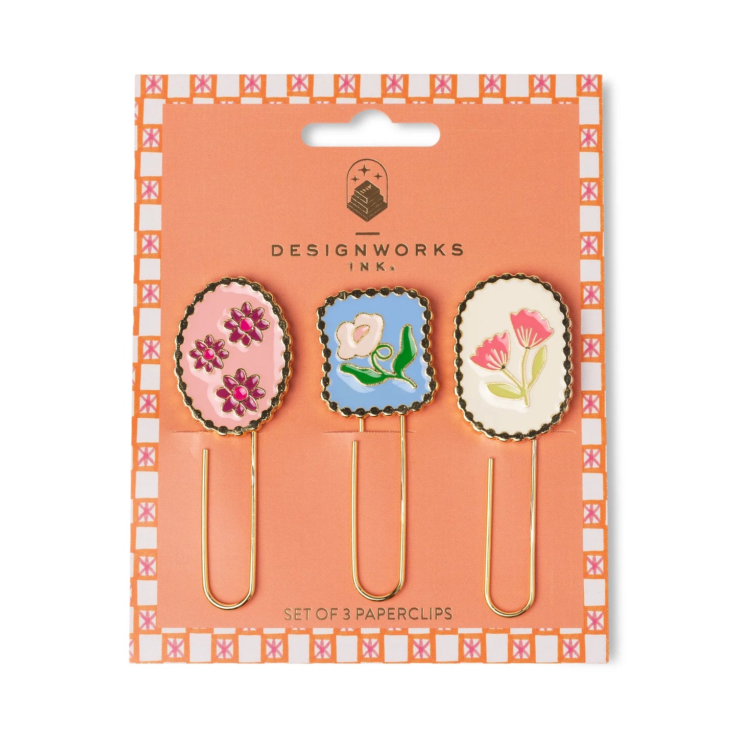 Paperclips framed floral - Designworks ink
