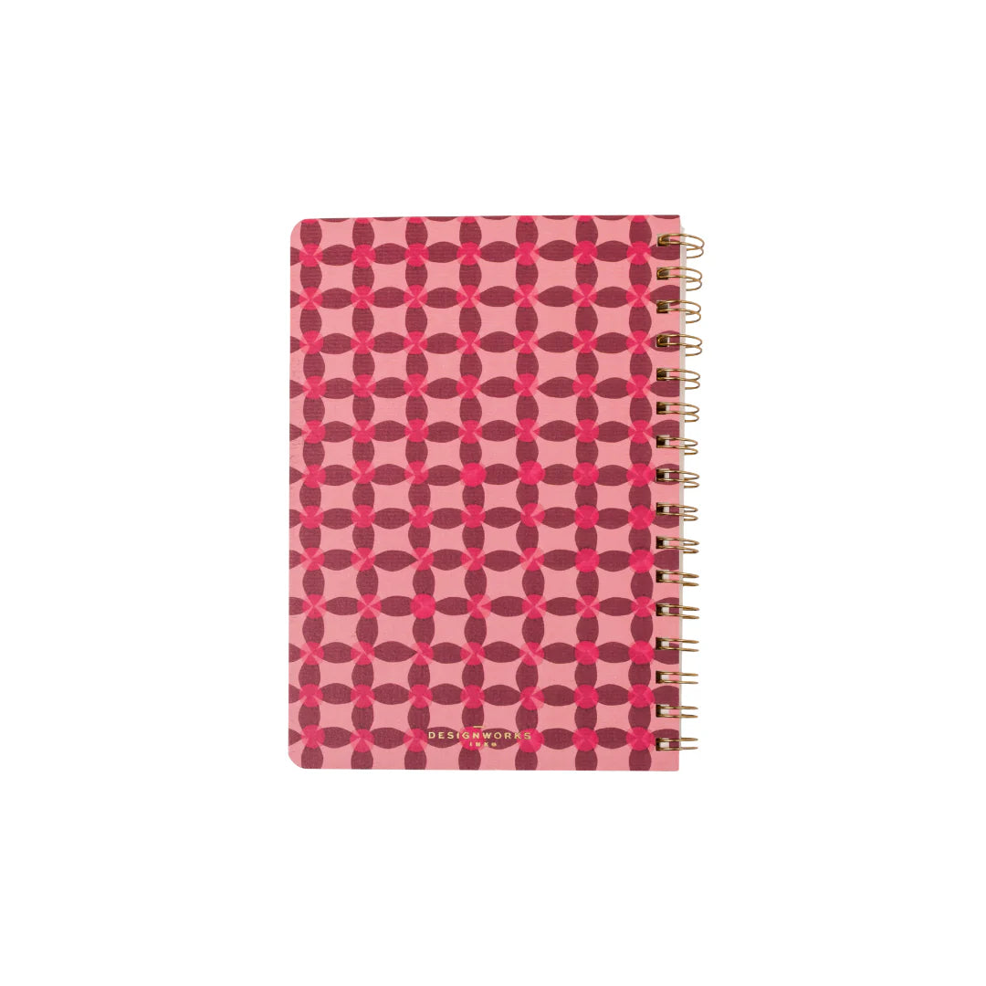 Petit cahier de notes pinwheel pink - Designworks ink