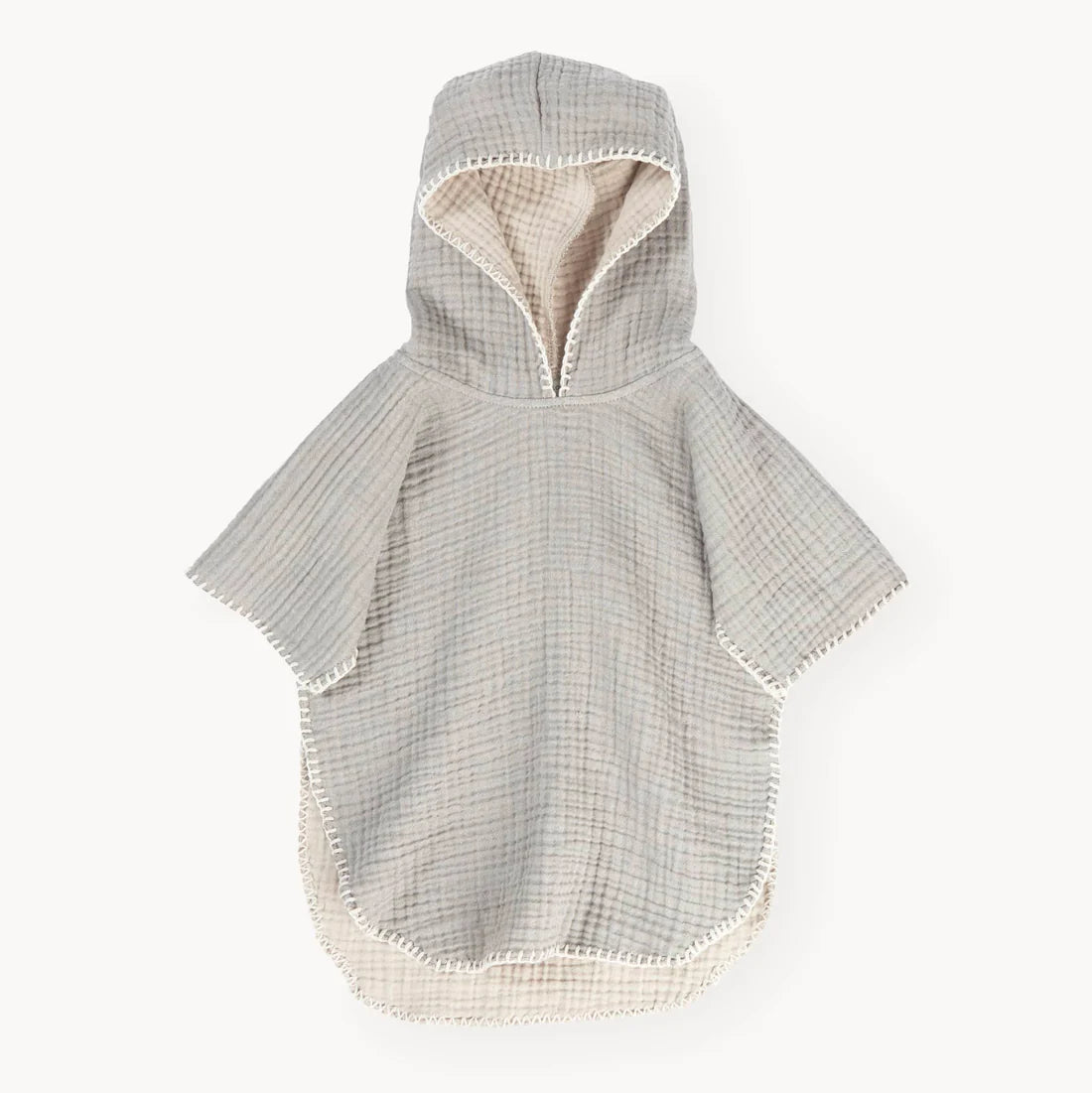 Crinkle Kids Poncho moss 3-7y