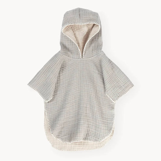 Crinkle Kids Poncho moss 3-7y