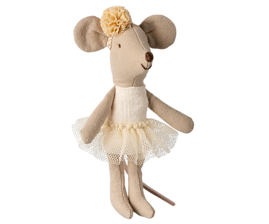 Ballerina mouse little sister off white - Maileg