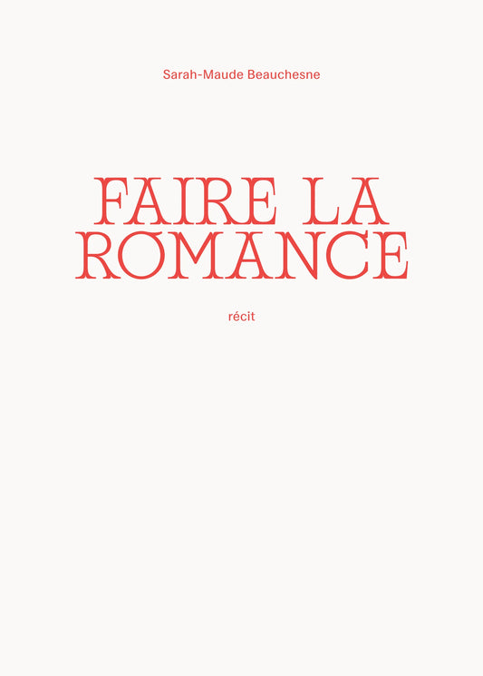Faire la romance