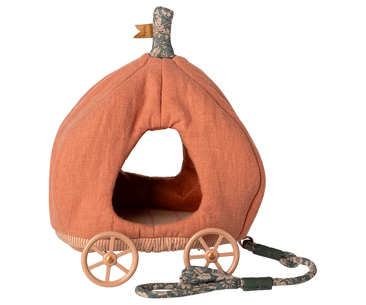 Pumpkin carriage mouse - Maileg