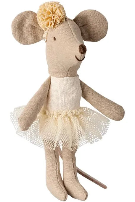 Ballerina mouse Little sister off White - Maileg