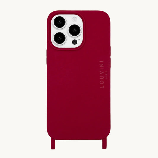 Étui de téléphone Milo bordeaux 15 pro - Louvini
