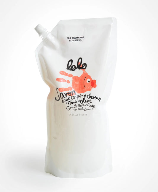 Éco-recharge savon corps & cheveux 1,5L - Lolo