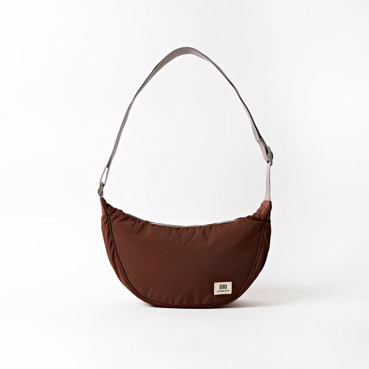 Farringdon taslon bag chocolate- Ori London
