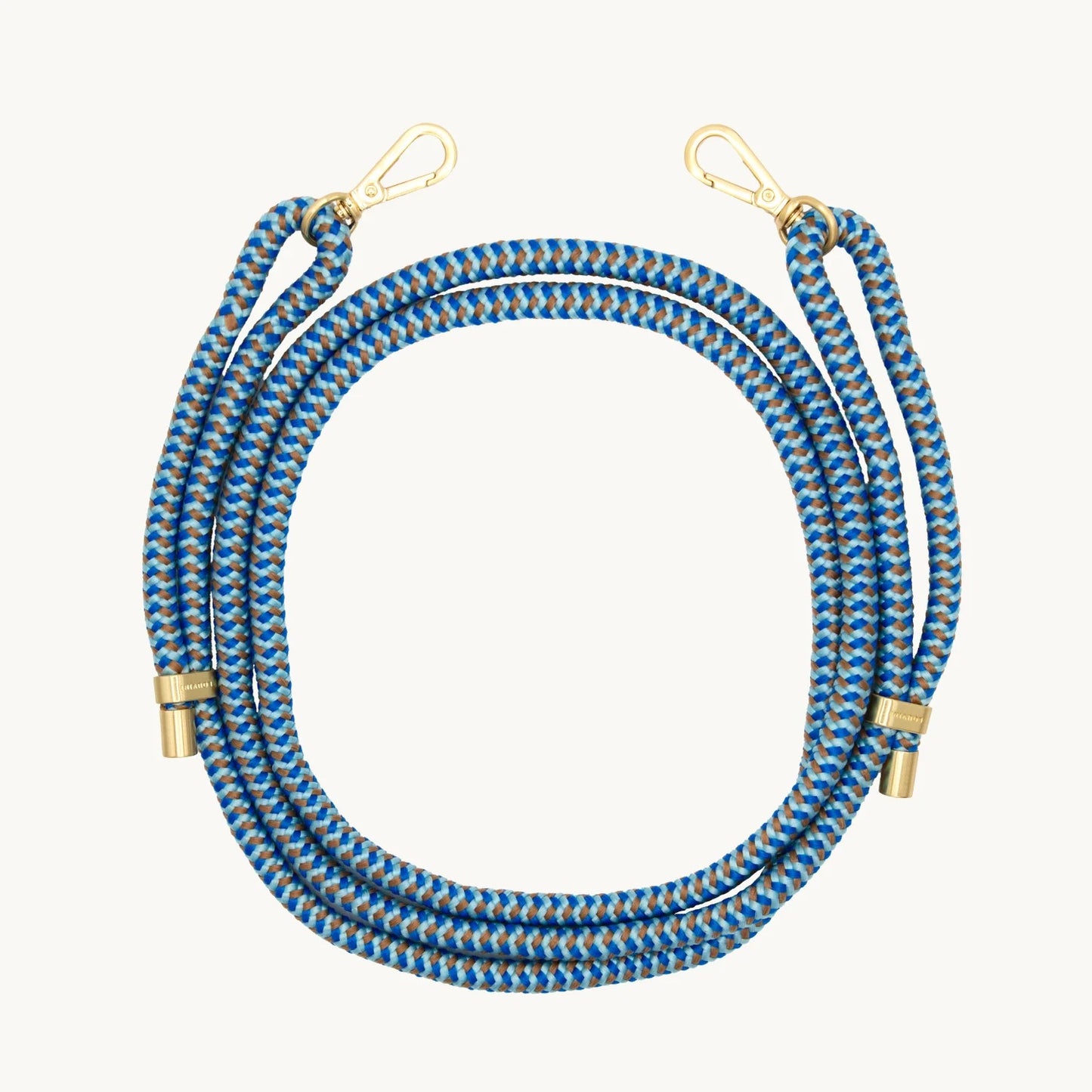 Corde à téléphone Tessa double bleu - Louvini