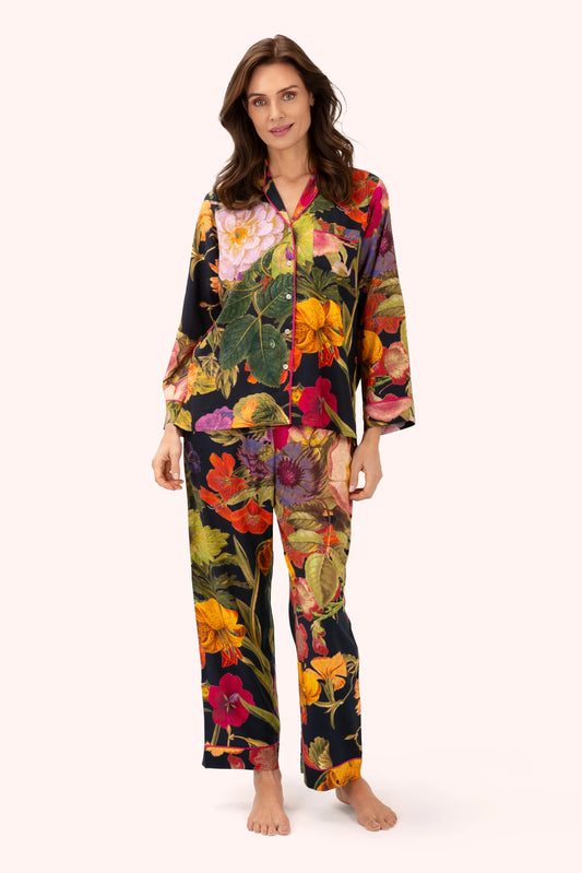 Midnight posy pyjamas  - Powder