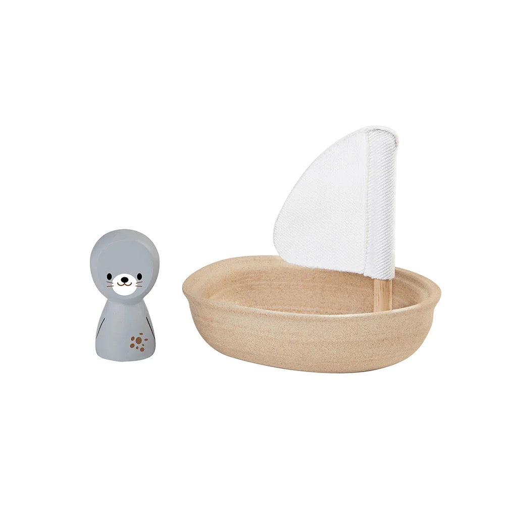 Sailing boat seal - plants