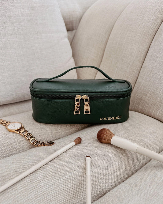 Georgie fifi cosmetic bag forest green -  Louenhide