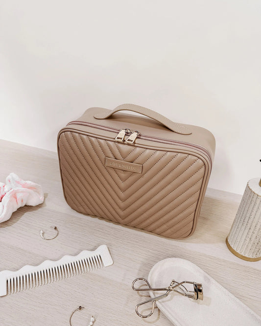 Maggie lacey Coffee cosmetic bag - Louenhide