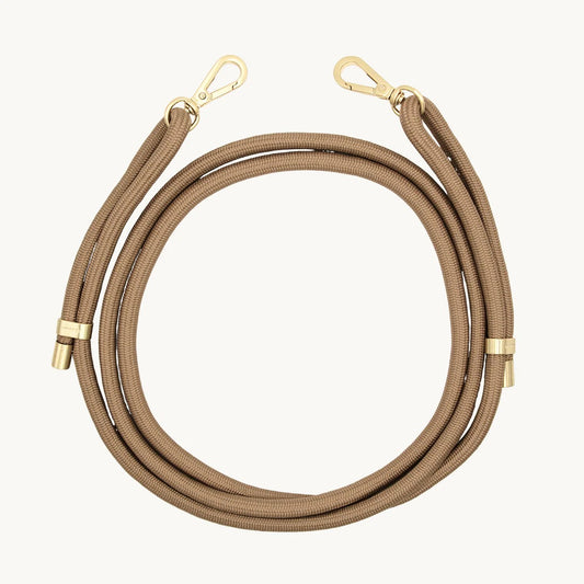 Corde à téléphone Tessa camel - Louvini